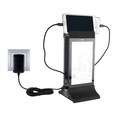 Cyclone Masaüstü Mobil Şarj Cihazı, Powerbank, LED Işıklı, Siyah - 2