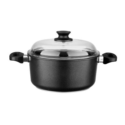 Leggno BLK2222DT24 Black Döküm Derin İndüksiyon Tencere, 24 cm - 1
