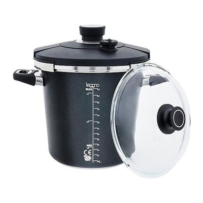 Leggno BLK2383PC6ST Black Premium Döküm Düdüklü Tencere Seti, 24 cm - 1