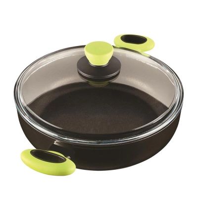 Leggno CLR2828DT28LG Colorgy Sığ Titanyum Tencere, 28 cm, Yeşil - 1