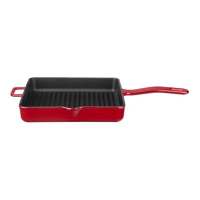 Leggno FLM4800GR25RD Flame Döküm Izgara Tava, 25x25 cm - 1