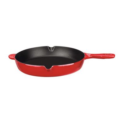 Leggno FLM4800TV27RD Flame Döküm Saplı Tava, 27 cm, Kırmızı - 1