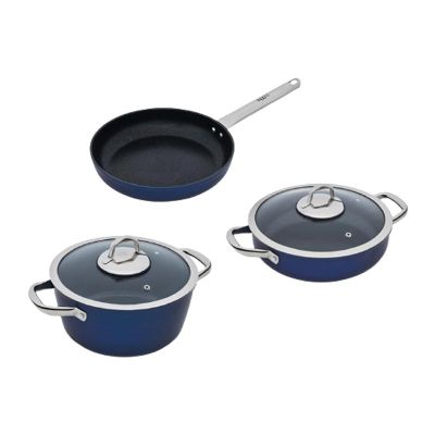 Leggno MDY282SET05BL Master Daily 5 Parça Tencere Seti, Mavi - 1