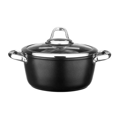 Leggno MST2828DT24BK Master Titanyum Tencere, 24 cm, Siyah - 1