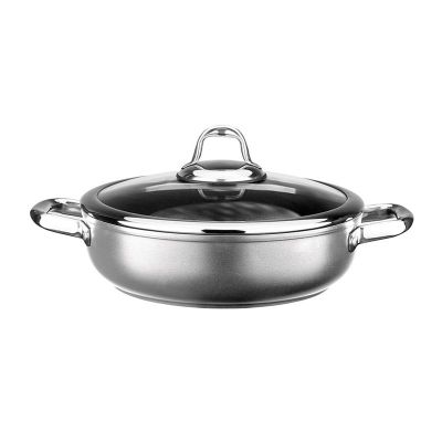 Leggno MST2828ST26GR Master Titanium Sığ Tencere, 26 cm, Gri - 1