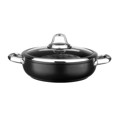 Leggno MST2828ST28BK Master Titanyum Sığ Tencere, 28 cm, Siyah - 1