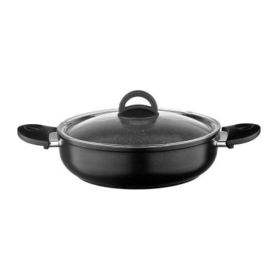 Leggno NEO2121SET04 7 Parça Granit Tava Tencere Seti 18-22 cm, Siyah - 2