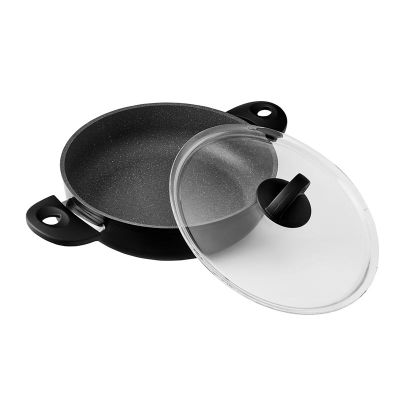 Leggno NEO2121SETS03 3 Parça Granit Tava Tencere Seti, 26 cm, Siyah - 4