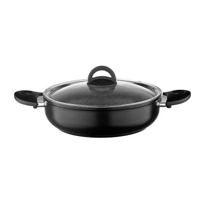 Leggno NEO2121SETS05 5 Parça Granit Tencere Tava Seti, 22-26 cm Siyah - 3