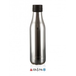 Les Artistes Timed Thermos, 16.5 oz, 500 ml, Silver - Les Artistes (1)