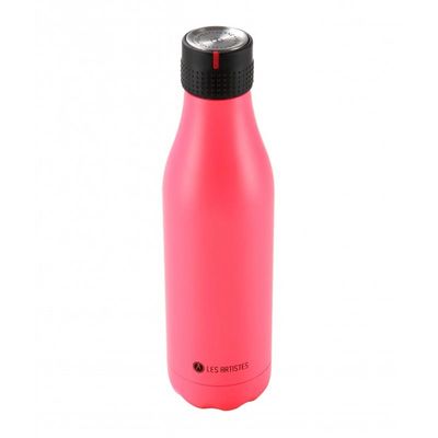 Les Artistes Zamanlamalı Termos, 16.5 oz, 500 ml, Pembe - Les Artistes