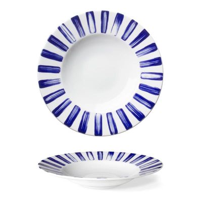 Lilien Indigo Deniz Desenli Makarna Tabağı, 27 cm, Mavi - 1