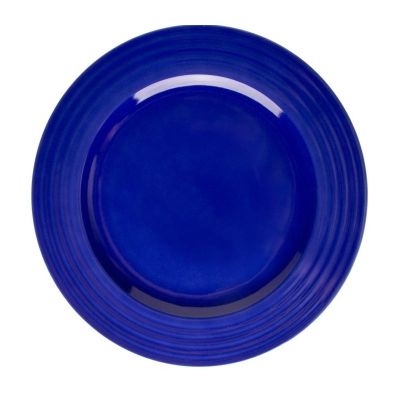 Lilien Indigo Düz Tabak, 28 cm, Mavi - 1