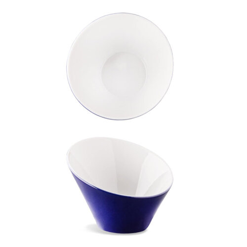 Lilien Indigo Eğimli Kase, 17 cm, Mavi - Lilien