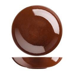 Lilien Lifestyle Coupe Makarna Tabağı, 26 cm, Kahverengi - Lilien