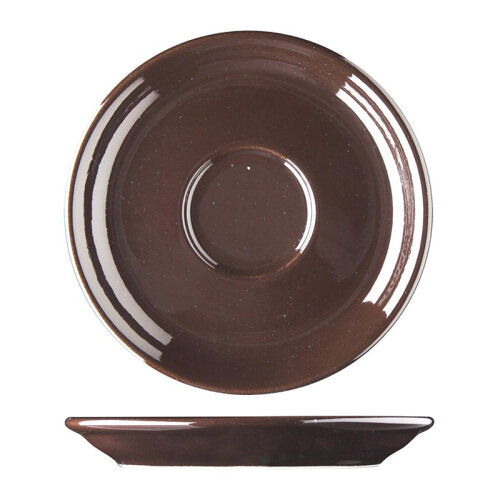 Lilien Lifestyle Fincan Tabağı, 12 cm, Kahverengi - Lilien