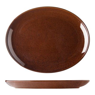 Lilien Lifestyle Oval Tabak, 28 cm, Kahverengi - 1