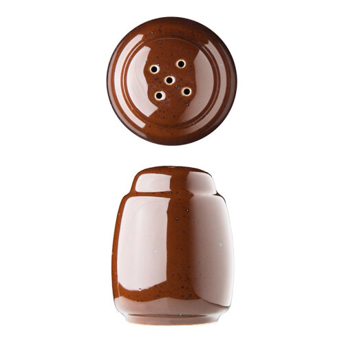 Lilien Lifestyle Porselen Tuzluk Biberlik, 13 cm, Kahverengi - Lilien