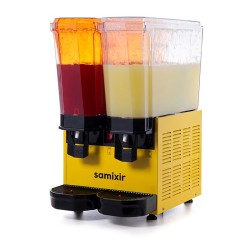 Samixir 40.SSY Klasik Twin Soğuk İçecek Dispenseri, 20+20 L, Fıskiyeli, Sarı - Thumbnail