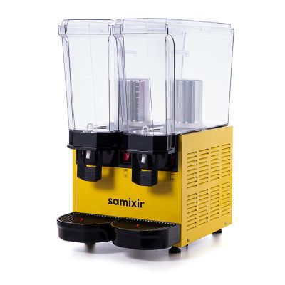 Samixir 40.SSY Klasik Twin Soğuk İçecek Dispenseri, 20+20 L, Fıskiyeli, Sarı - 2