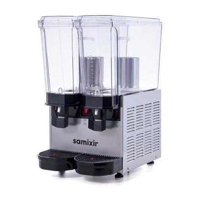 Samixir 40.SSI Klasik Twin Soğuk İçecek Dispenseri, 20+20 L, Fıskiyeli, Inox - 2