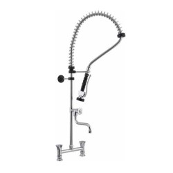 Liva Gaz 033 Counter Mounted Shower Spray Unit with Intermediate Tap, Double Water Inlet - Liva Gaz