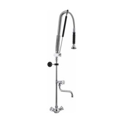 Liva Gaz 038 Counter Mounted Shower Spray Unit with Intermediate Tap, Double Water Inlet - 1