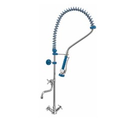 Liva Gaz 039 Counter Mounted Shower Spray Unit with Intermediate Tap, Double Water Inlet - Liva