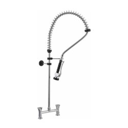 Liva Gaz 044 Counter Mounted Shower Spray Unit, Double Water Inlet - 1