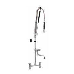 Liva Gaz 048 Counter Mounted Shower Spray Unit with Intermediate Tap, Double Water Inlet - Liva