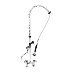 Liva Gaz 053 Counter Mounted Shower Spray Unit, Double Water Inlet - 1