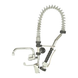 Liva Gaz 065 Counter Mounted Shower Spray Unit with Intermediate Tap, Double Water Inlet - 1