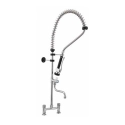 Liva Gaz 073 Counter Mounted Shower Spray Unit with Intermediate Tap, Double Water Inlet - Liva Gaz