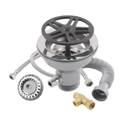 Liva Gaz Bardak ve Kap Yıkama İçin Yan Taşmasız Evye İçi Sifon Sistemi, 115 mm - 1