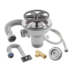 Liva Gaz Bardak ve Kap Yıkama İçin Yan Taşmalı Evye İçi Sifon Sistemi, 115 mm - 1