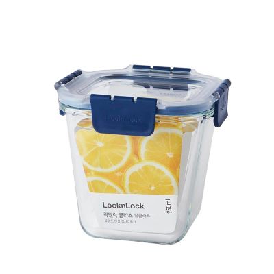 LocknLock LBG217 Top Class Fırın ve Saklama Kabı 950 ml, Mavi - 1