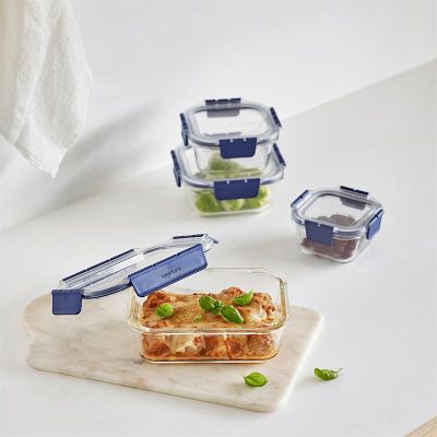 LocknLock LBG428 Top Class Fırın ve Saklama Kabı 630 ml Mavi - 5