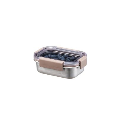 LocknLock LST601 Paslanmaz Çelik Fırın ve Saklama Kabı 310 ml, Kahverengi - 2
