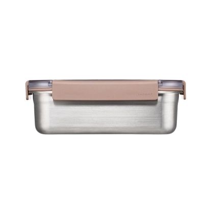 LocknLock LST604 Paslanmaz Çelik Fırın ve Saklama Kabı 1 L, Kahverengi - 3