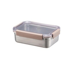 LocknLock LST604 Stainless Steel Oven and Storage Container 1 L, Brown - LocknLock