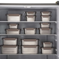 LocknLock LST605 Stainless Steel Oven and Storage Container 1.3 L, Brown - 9