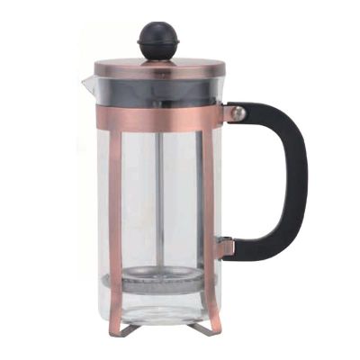 Biradlı GRV-D3 Lüks French Press, 350 ml, Bakır - 1