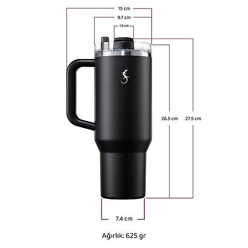 Lurch Big Cup Termos, 1.2 L, Fildişi - 11