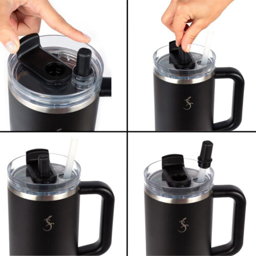 Lurch Big Cup Termos Bardak, 1.2 L, Mat Siyah - 6