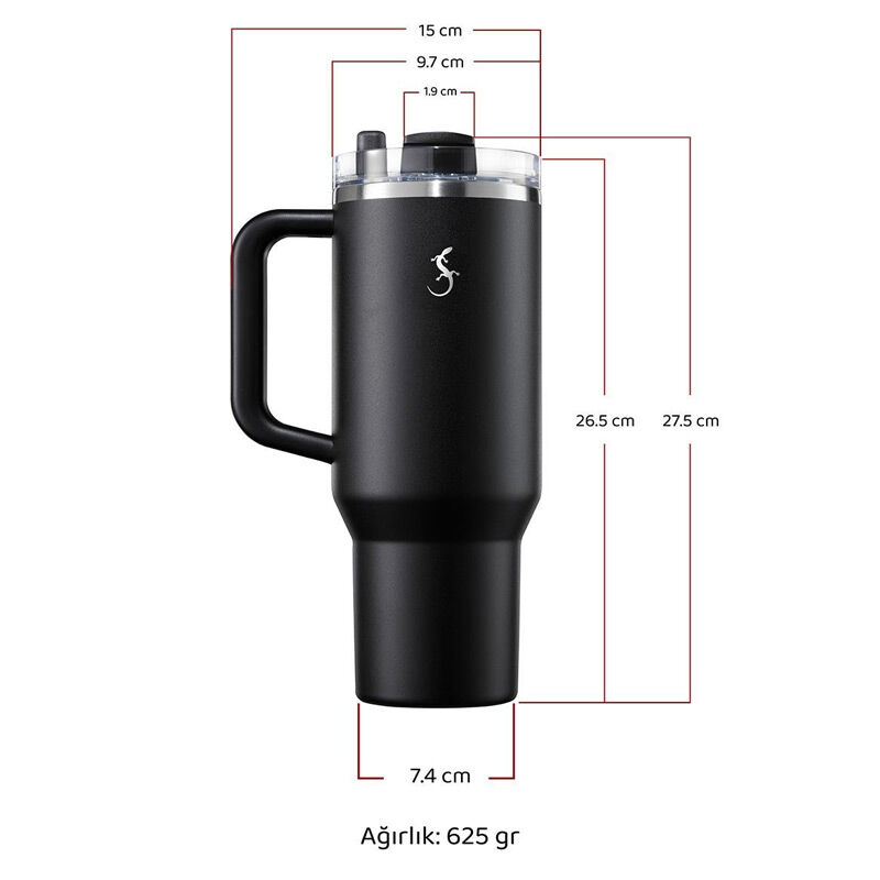 Lurch Big Cup Termos Bardak, 1.2 L, Okyanus Mavi - Lurch