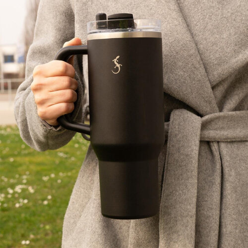 Lurch Big Cup Thermos Cup, 1.2 L, Matte Black - 9