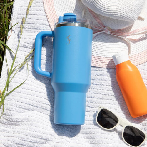 Lurch Big Cup Thermos Cup, 1.2 L, Ocean Blue - 4