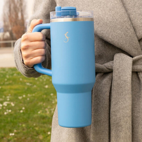 Lurch Big Cup Thermos Cup, 1.2 L, Ocean Blue - 5