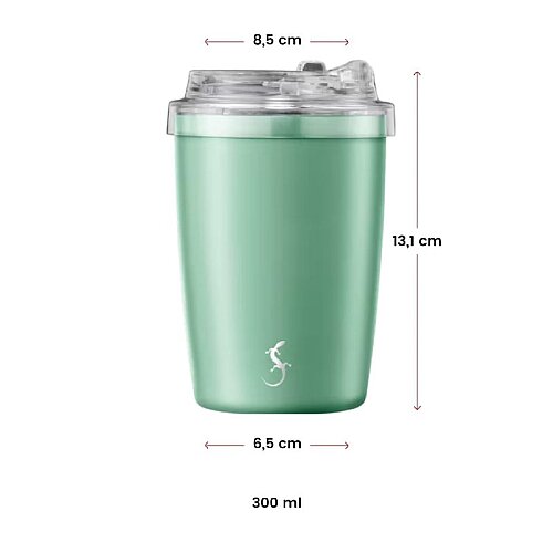 Lurch Coffee-To-Go Çift Cidarlı Termos Bardak, 300 ml, Adaçayı Yeşili - 4