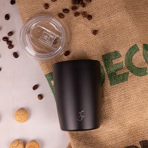 Lurch Coffee-To-Go Çift Cidarlı Termos Bardak, 300 ml, Mat Siyah - 2